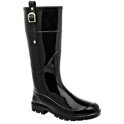 Top Moda Botas de lluvia para mujer negro, impermeable, código 79738-1