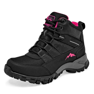 Boost Zapato para hacer hiking para mujer negro rosa, código 124841-E