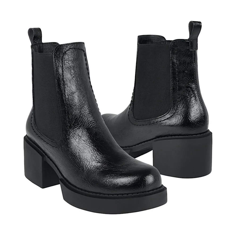 BOTINES STYLO MUJER 18620 SIMIPIEL NEGRO