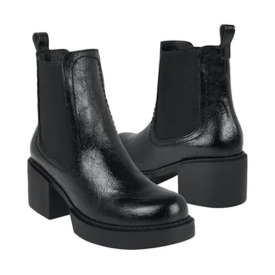 BOTINES STYLO MUJER 18620 SIMIPIEL NEGRO