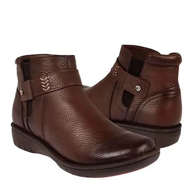 BOTINES LOBO SOLO MUJER 5860 PIEL CAFÉ