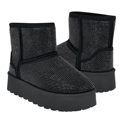 BOTINES DE INVIERNO DAMA STYLO 26430 SUEDE NEGRO