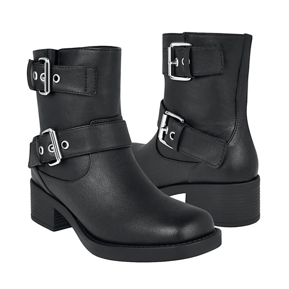 BOTINES DAMA NOMADAS 66102 SIMIPIEL NEGRO