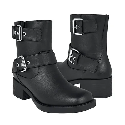 BOTINES DAMA NOMADAS 66102 SIMIPIEL NEGRO