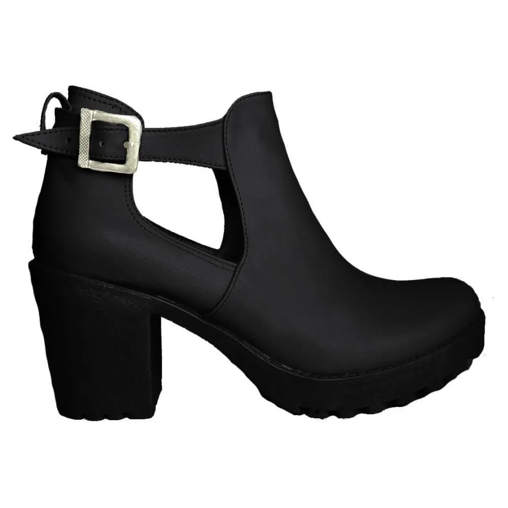Botín Para Dama Terry Negro Nyxmart