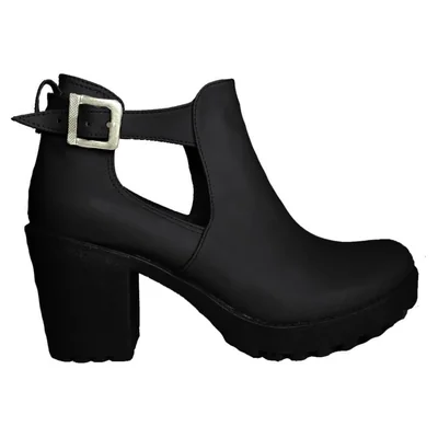 Botín Para Dama Terry Negro Nyxmart