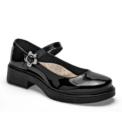 Yuyin Zapatos para mujer negro charol, código 120378-2