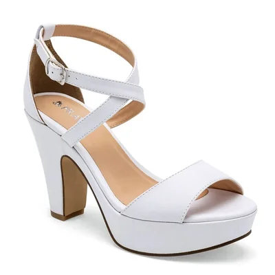 Pravia Zapatos para mujer blanco, código 125674-E