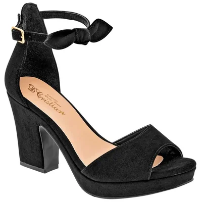 D'Cristian Zapatos para mujer negro, dos en uno, código 101334-1