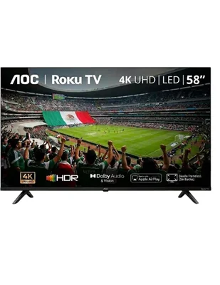 Pantalla smart tv q-touch led de 4k/uhd 58u7045/85a con roku tv con