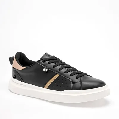 Ferrioni tenis para hombre negro camel cod 141235-F