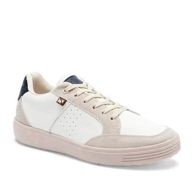 Ferrioni tenis para hombre blanco beige negro cod 141236-F