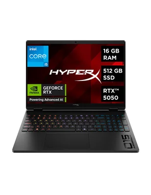 Laptop gamer Hp Hyperx Omen Gaming laptop pc 15-ga0007la 15.3 pulgadas 2k intel core i5 Nvidia Geforce Rtx 5050 16 Gb RAM 512 Gb Ssd