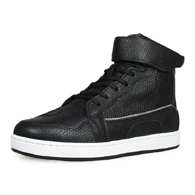 Tenis Bota Biker Motociclista Travis de Piel Unisex Protección negro