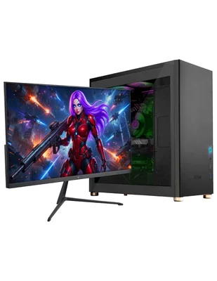 Computadora gamer Yeyian Hussar Ypi-Hu2400B-560Pm 24 pulgadas Full HD Intel Core i5 Nvidia GeForce RTX 5060 16 Gb RAM 1 Tb Ssd