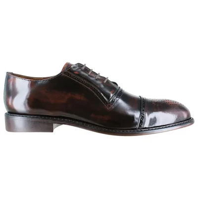 Zapato Vestir Hombre Enzo Frini 705 Camaleón Café Cuero Casual