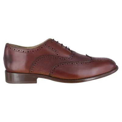 Zapato Vestir Hombre Carlo Ronaldi 1103-1 Becerro Café Capuchino Cuero Casual