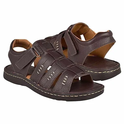 SANDALIAS CASUALES PARA CABALLERO NOMADAS 12000 SIMIPIEL CAFÉ