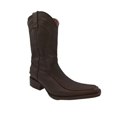 Botas Vaqueras El Chiqueado Piel Cuello de Toro color Café