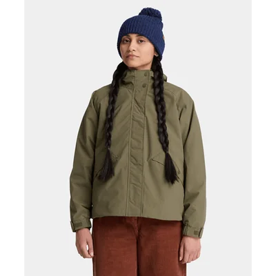 Chamarra impermeable 3 en 1 para mujer, Verde