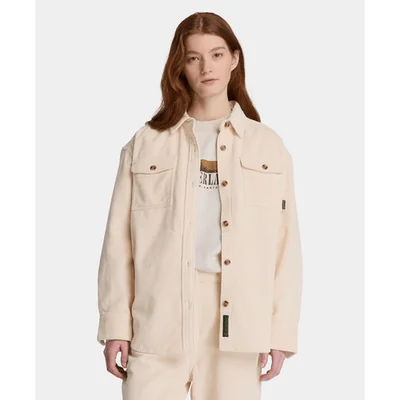 Camisa de pana para mujer, Beige