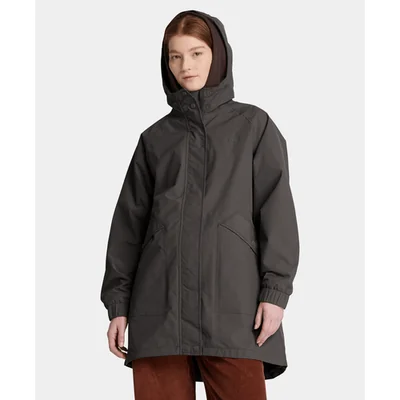 Parka impermeable para mujer, Negro