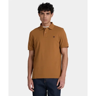Polo de manga corta Oyster River para hombre, Amarillo