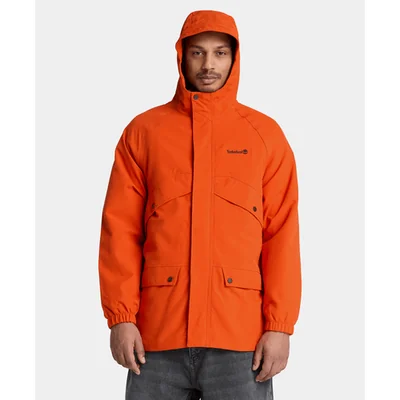 Parka Impermeable Weatherline para hombre, Naranja