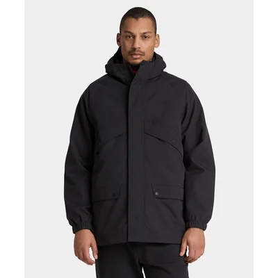 Parka Impermeable Weatherline para hombre, Negro