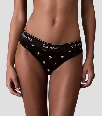 Bikini bottom con estampado Mujer