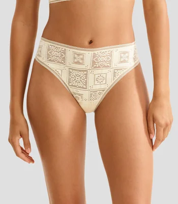 Tanga con microdiseño Mandala Mujer