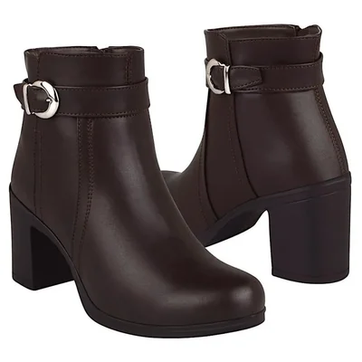 BOTINES DAMA STYLO 720 SIMIPIEL CAFÉ