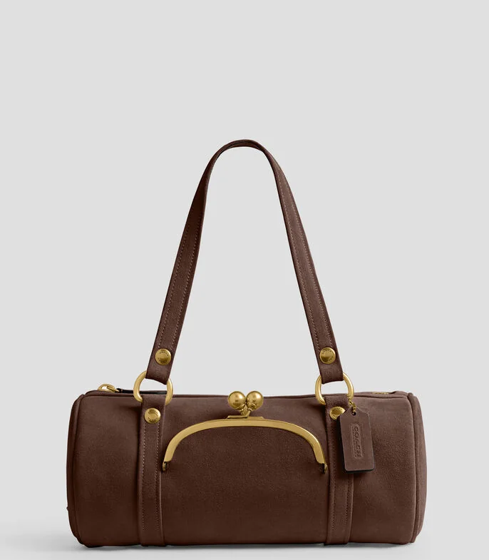 Bolsa Shoulder en suede Mujer