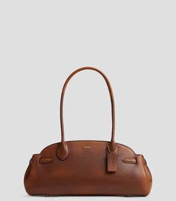 Bolsa shoulder en piel vintage Empire 34 deslavada Mujer