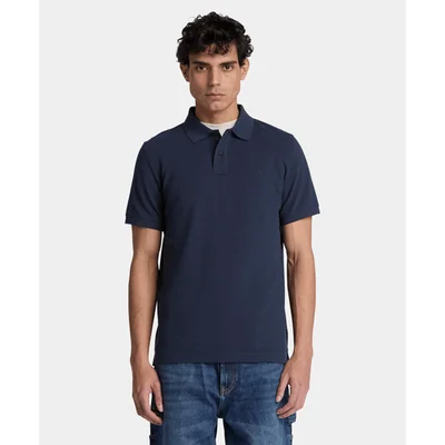 Polo de manga corta Oyster River para hombre, Azul