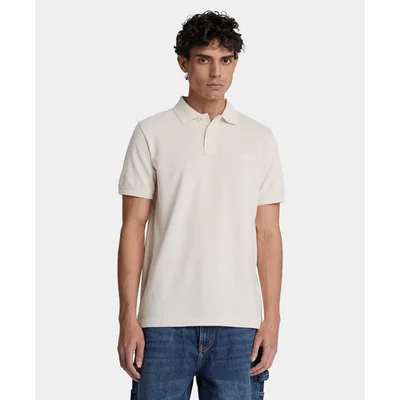 Polo de manga corta Oyster River para hombre, Beige