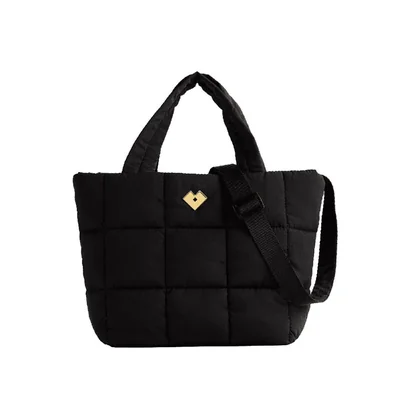 Bolsa acolchada luckyly múlticompartimentos repelente al agua amara negro