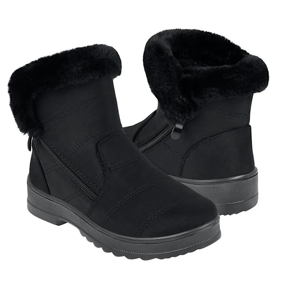 BOTINES DE INVIERNO DAMA TORRENTE 9 TEXTIL NEGRO