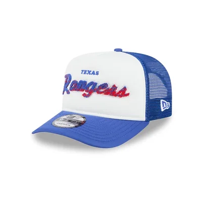 Texas Rangers MLB Soft Logo Trucker 9FORTY A-Frame Snapback