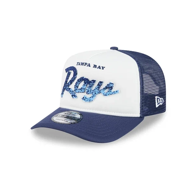 Tampa Bay Rays MLB Soft Logo Trucker 9FORTY A-Frame Snapback