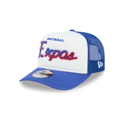 Montreal Expos MLB Soft Logo Trucker 9FORTY A-Frame Snapback