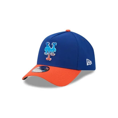 New York Mets MLB Two Tone Soft Logo 9FORTY A-Frame Snapback
