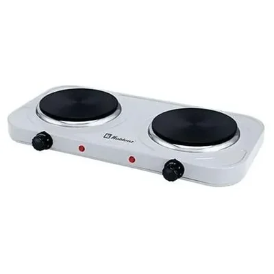 Parrilla Eléctrica Koblenz PEKM-2000 HG 2 Quemadores Disco Blanca