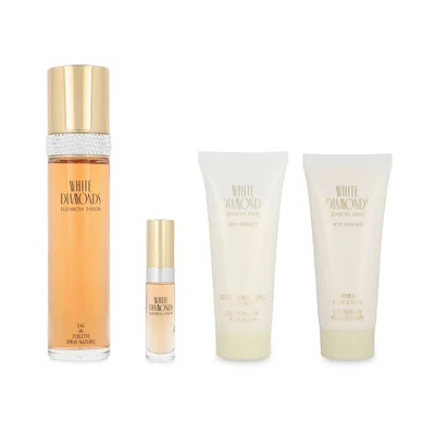 SET ELIZABETH TAYLOR WHITE DIAMONDS 4PZS