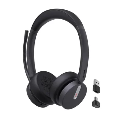 Auriculares inalámbricos Yealink BH70 Dual UC con micrófono para el trabajo, compatibles con Teams y UC, hasta 35 h de conversac