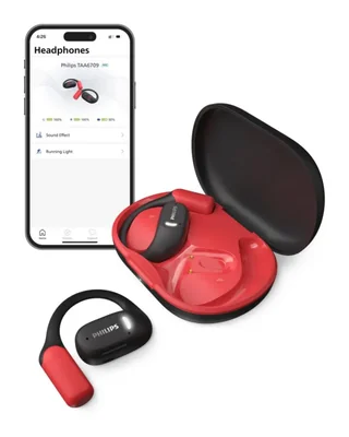 Audífonos Philips A6709 de conducción aérea, Audífonos Bluetooth verdaderamente inalámbricos, Ajuste abierto, Sonido de calidad,