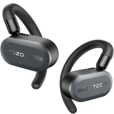 Auriculares inalámbricos TOZO O2 True Open Ear ligeros con ajuste multiángulo, Bluetooth 5.3 y diseño de doble eje para una como