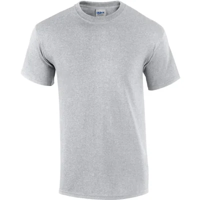 Camiseta Gildan Ultra Cotton Manga Corta para Hombre 4XL Gris Ceniza