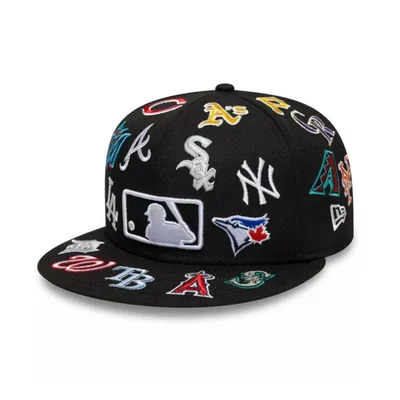 Gorra New Era 59Fifty All Over MLB Negro 60767836 #7 3/4