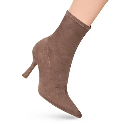 BOTA CORTA DAMA YAELI FASHION VESTIR 1224236 COLOR TAUPE